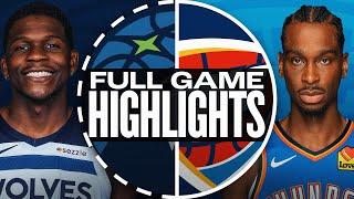 Game Recap: Thunder 113, Timberwolves 105