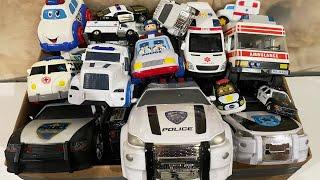 All Rescue Police Cars, Mini Car Ambulances for Review. All Running in Minislope to Police Station.