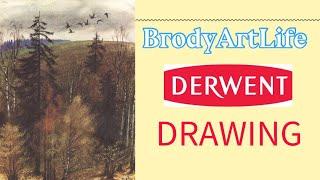 Derwent Drawing |ПервыеВпечатления| идеальные карандаши для рисования осени