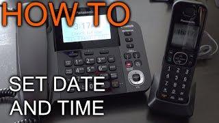 How to set Date and Time On Panasonic Phone