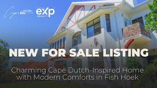 Charming Cape Dutch-Inspired Home Modern Comforts in Fish Hoek - Cape Real Estate Group eXp Realty