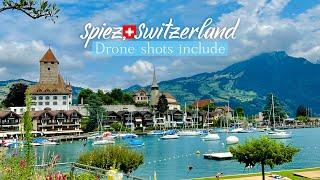 Spiez, Switzerland  Walking Tour  Summer 2023 [Drone Shots Included.]