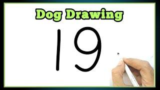 Beautiful Dog Drawing | How to Draw Dog | Simple Dog Drawing Step by Step | Dog Drawing Tutorial