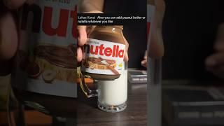 How to make Nutella Vanilla Ice Cream Milkshake Recipe #milkshake #chocolate  #shorts #coffee #asmr