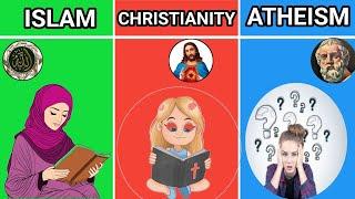 Islam vs Christianity vs Atheism Comparison - Religion Comparison #islam