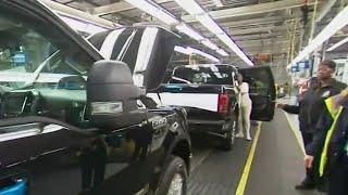 Production of Ford's F-150 pickup truck resumes Friday