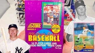 RIPPING 1991 Score Baseball Hunting for MICKEY MANTLE AUTOGRAPH