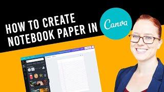 How to Create Notebook Paper in Canva for a KDP Journals or Low-Content Books