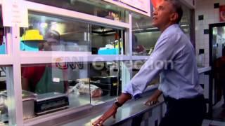 OBAMA VISITS KANSAS CITY BBQ RESTAURANT