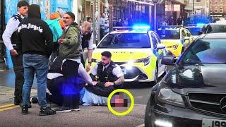 SIX Police Cars Detain ONE Man at London Car Meet!