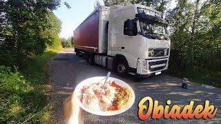 Truck driver is making lunch while resting | KrychuTIR™