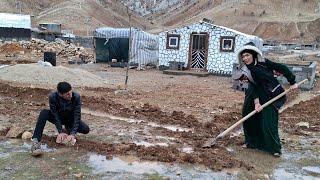 Life in the heart of the storm!  Fatemeh's struggle for survival in a remote village!