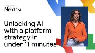 Unlocking AI with a platform strategy in 10 minutes