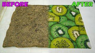 GREEN WEEDS Take Over Abandoned Roadside Carpet! - Carpet Cleaning ASMR