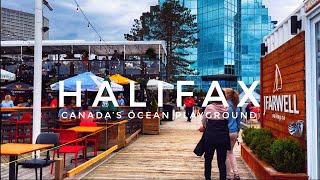 Spring in Halifax Canada  | 4K Walking Tour | Spring Garden Road | Waterfront