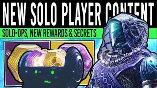 Destiny 2: NEW SOLO PLAYER MODE! Solo-Ops, Treasure Chests, Short Missions, Loot Goblins & More!