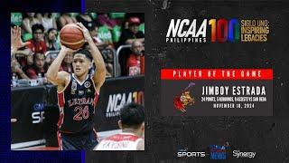 Player of the Game - Jimboy Estrada vs San Beda | NCAA Season 100