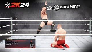 Hidden moves, Unlocked moves, Charging finisher animations and much more in WWE 2K24!