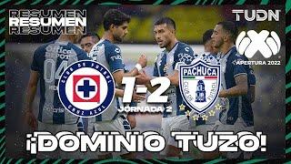 Resumen y goles | Cruz Azul 1-2 Pachuca | Liga Mx Apertura 22 -J2 | TUDN