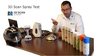 3D Scan Spray Comparison Test - 3D scanning preparation