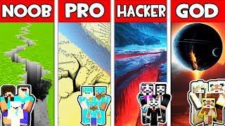 Minecraft - NOOB vs PRO vs HACKER vs GOD : FAMILY EARTHQUAKE APOCALYPSE in Minecraft Animation