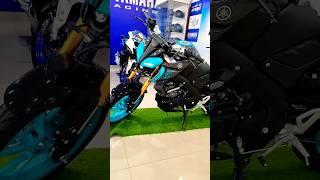 MT 15 v2 yamaha 2024  look cyan blue colour #shorts #trending #yamaha #mt15 #mt15v2 #2024 #bike