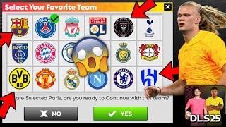 How to Select Your Favorite Team in DLS 25 | Select a Team in Dream League Soccer 2025 | DLS 25