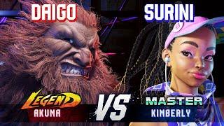 SF6 ▰ DAIGO (Akuma) vs SURINI (Kimberly) ▰ High Level Gameplay