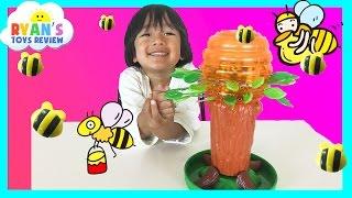 Family Fun Game for kids Honey Bee Tree with Egg Surprise Toys