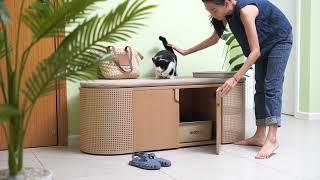 Poop Lounge - The cat litter box enclosure !