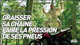 Graisser sa chaîne et faire la pression de ses pneus