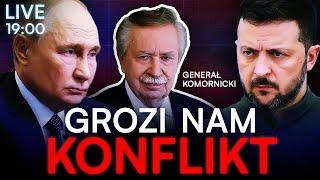 AGENCI PUTINA W POLSCE. GENERAŁ KOMORNICKI UJAWNIA | NA ŻYWO