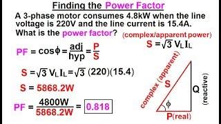 Electrical Engineering: Ch 13: 3 Phase Circuit (40 of 53) How to Find the Power Factor?