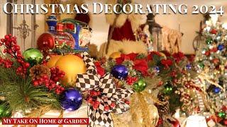 Decorating Our Fireplace Mantel & Holiday Vignette Ideas Christmas 2024!!!