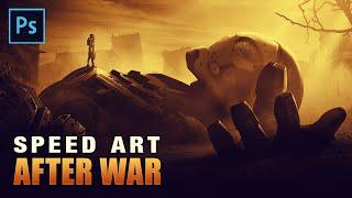 SPEED ART PHOTOMONTAGE PHOTOSHOP | Sci-fi concept art Photoshop | AFTER WAR