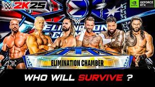 Who Will Survive the Cage? WWE 2K25 Elimination Chamber Match!