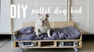 DIY Pallet Dog Bed // Home Depot