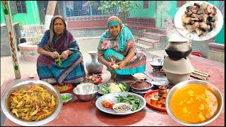 জাতীয় মাছের অংশ দিয়ে ছোলার ডাল রান্না সাথে স্পেশাল শুটকি সবজি দিয়ে মজাদার রান্না