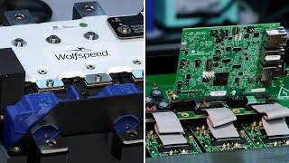 High-performance automotive traction inverter demo featuring Wolfspeed