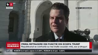 PRIMA RETRAGERE DIN FUNCȚIE DIN ECHIPA TRUMP_Știri B1TV_22 nov. 2024