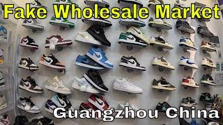 Fake Shoes Market in Guangzhou China