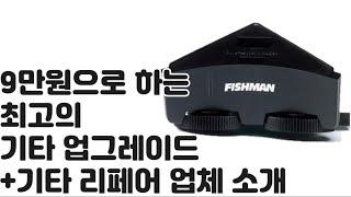 9만원으로 하는 최고의 기타 업그레이드[양심 기타 리페어 업체 소개] FISHMAN 피쉬맨 SONITONE PICKUP