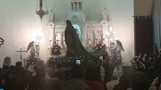 Procession at St Edward's in Dallas  ,TX for the feast of Santa Maria Guadalupe