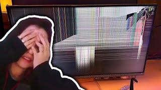 How Dish Broke Her Monitor (real)