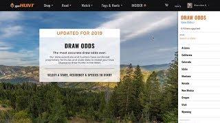 How to use goHUNT INSIDER stand alone Draw Odds page