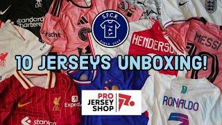  UNBOXING 10 Football Jerseys from Pro Jersey Shop!! 2024/25 Liverpool kits and more ‼️