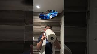 SKYLINE R-34 GTR SOUND WITH PAPER TOWELL ROLL?!? 