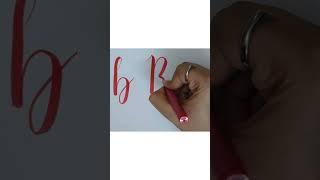 Mastering the letter 'B' with a Brush Pen Calligraphy #calligraphyalphabet  #brushpencalligraphy