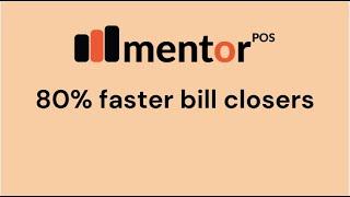 Mentor POS Restaurant Software with Waiter filter for Tables. helps faster billing in fine dine.