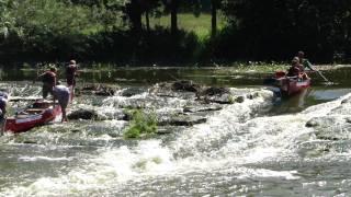 Bootsrutsche auf der Altmühl bei Mörnsheim (Altendorf) - Spaß und Kitzel zugleich....